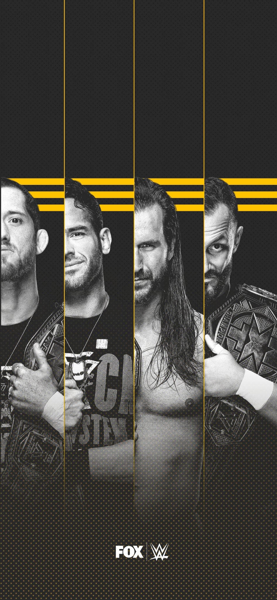 WWE Nxt Süperstarları Siyah Beyaz Duvar Kağıdı