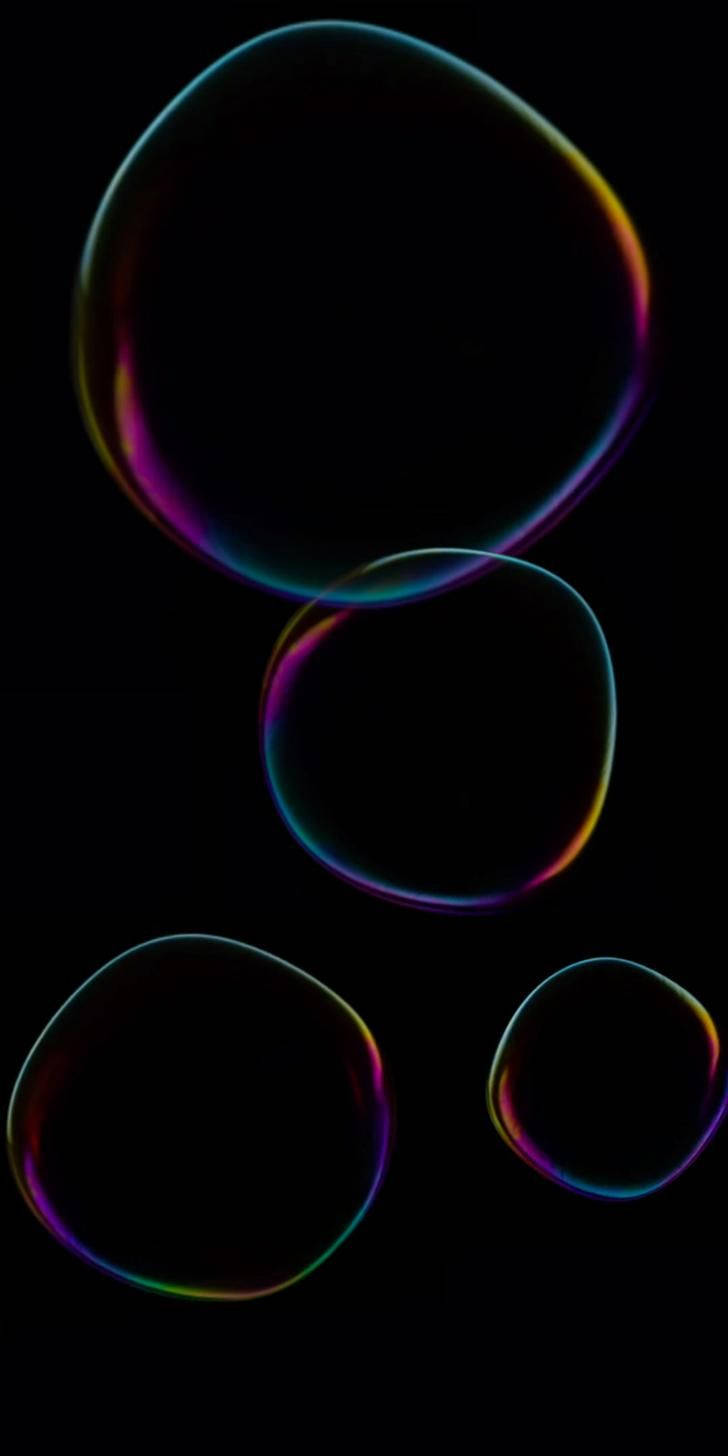 Xiaomi Redmi Note 9 Ekranında Canlı Baloncuklar Duvar Kağıdı