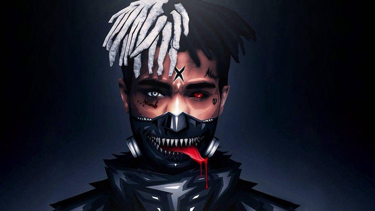Xxxtentacion Anime Tokyo Ghoul Maskesi Duvar Kağıdı