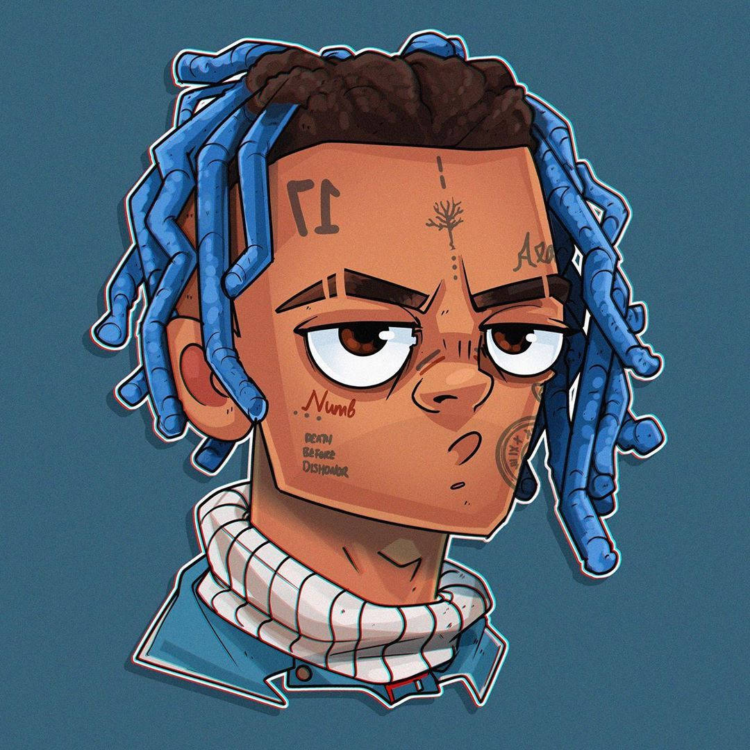 Xxxtentacion Anime Dijital Dövmeler Duvar Kağıdı