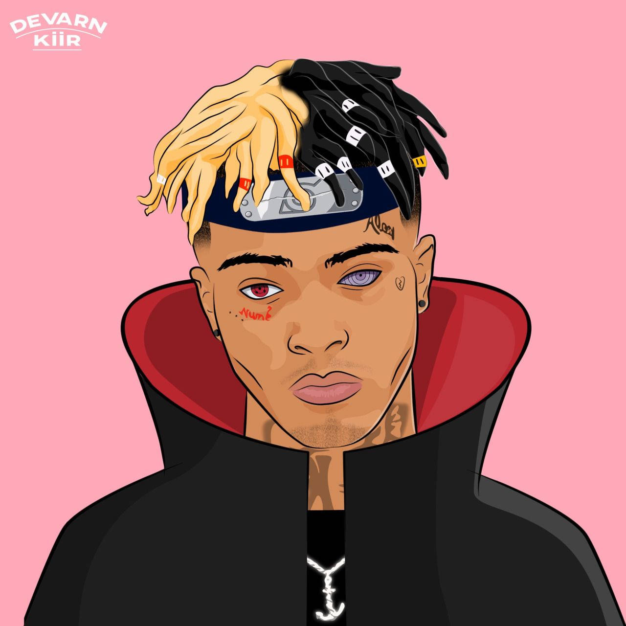 Xxxtentacion Anime Akatsuki Pelerini Duvar Kağıdı