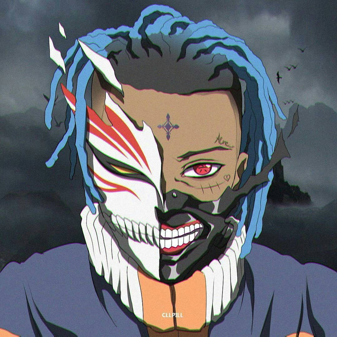 Xxxtentacion Anime Bleach Maskesi Duvar Kağıdı