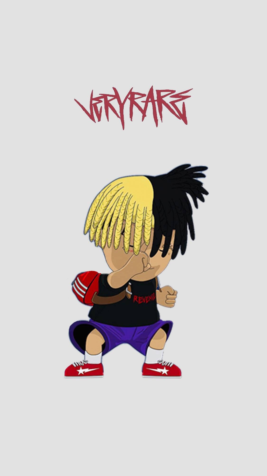 Xxxtentacion Anime Çift Tonlu Saç Duvar Kağıdı