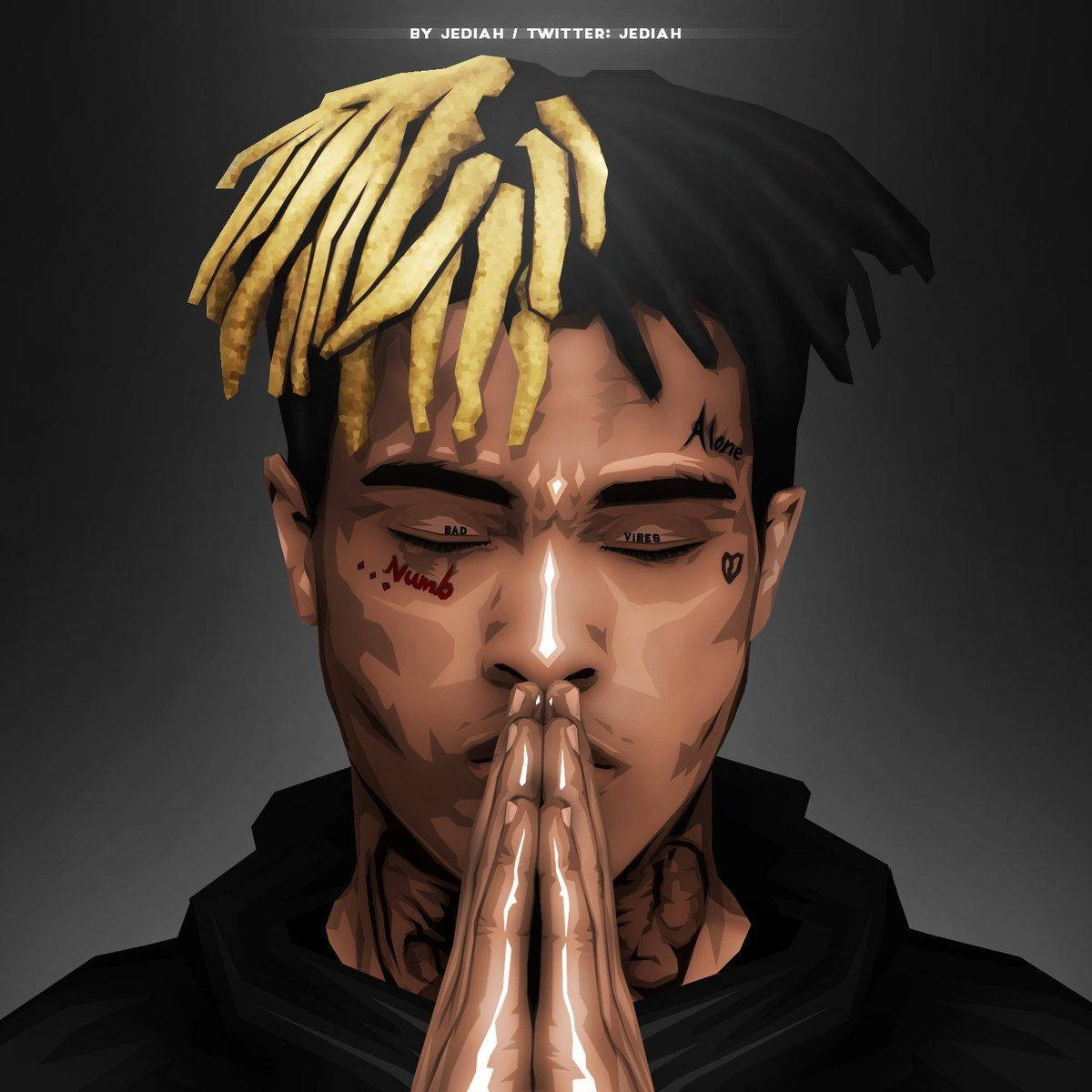 Xxxtentacion Anime Dua Eden Eller Duvar Kağıdı