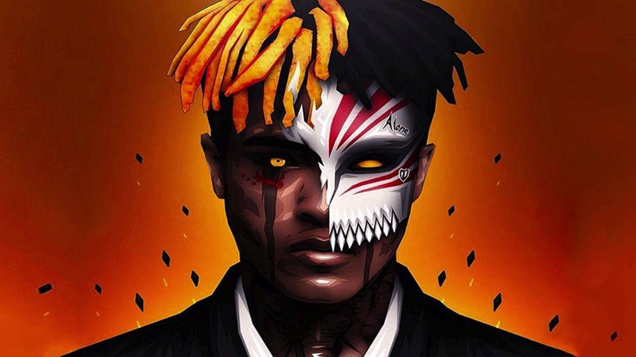 Xxxtentacion Anime Hollow Mask Duvar Kağıdı