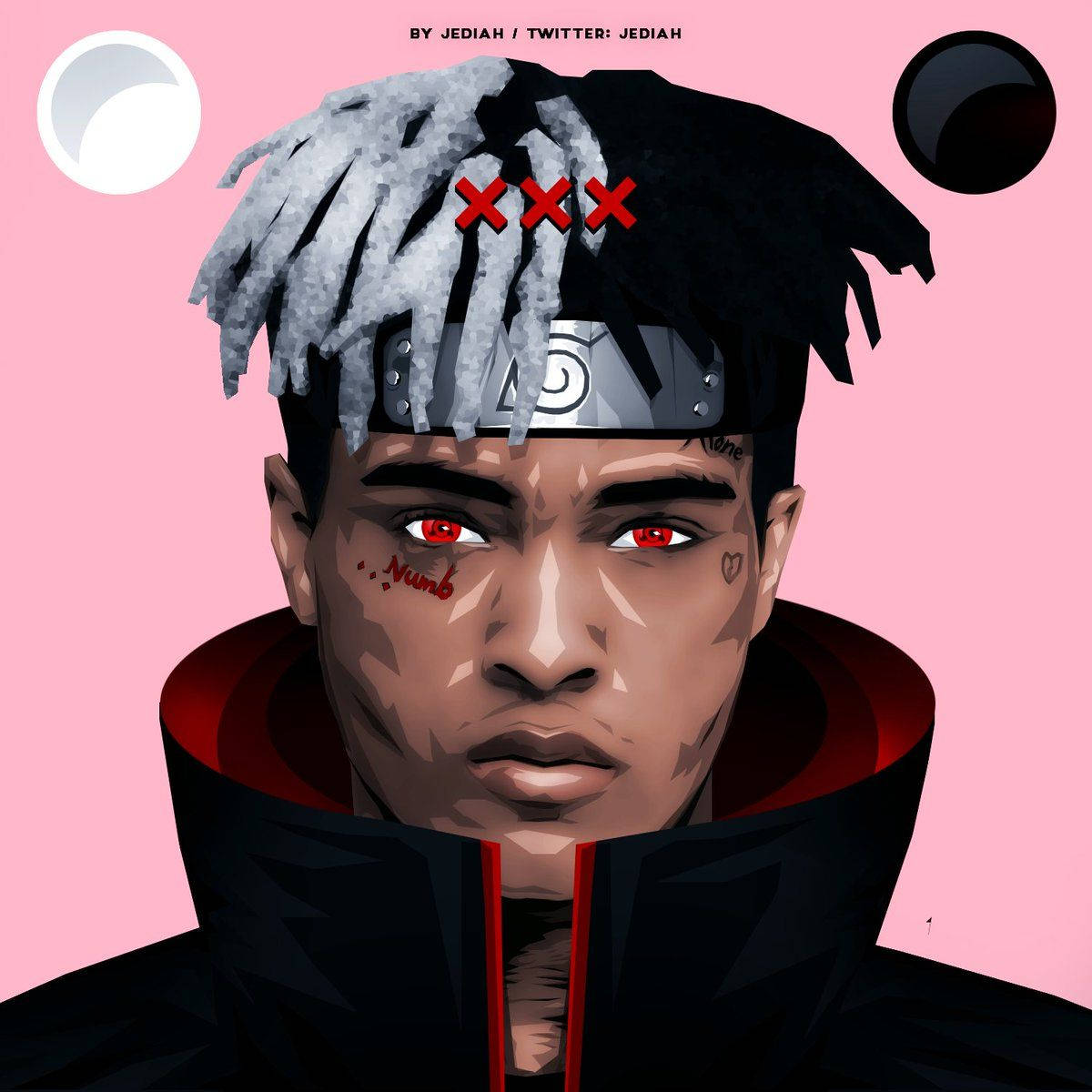 Xxxtentacion Anime Naruto Kafa Bandı Duvar Kağıdı