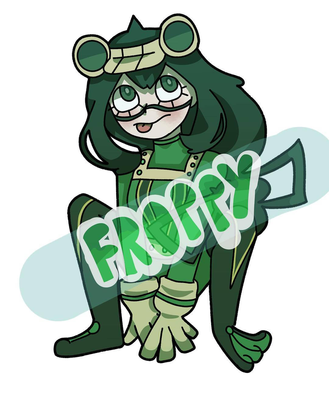 Yağmur Mevsimi Kahramanı: Froppy Çizimi Duvar Kağıdı