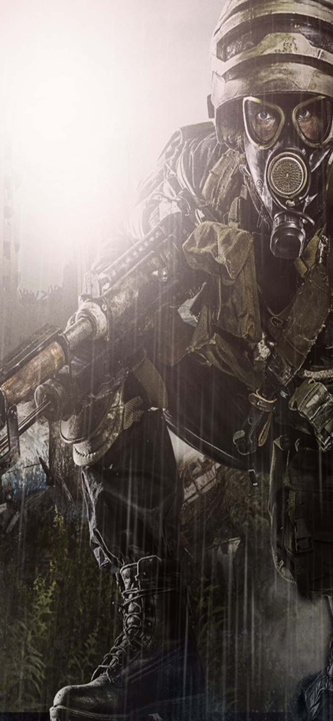 Yağmurlu Günde Av iPhone X Metro Last Light Arka Planı Duvar Kağıdı