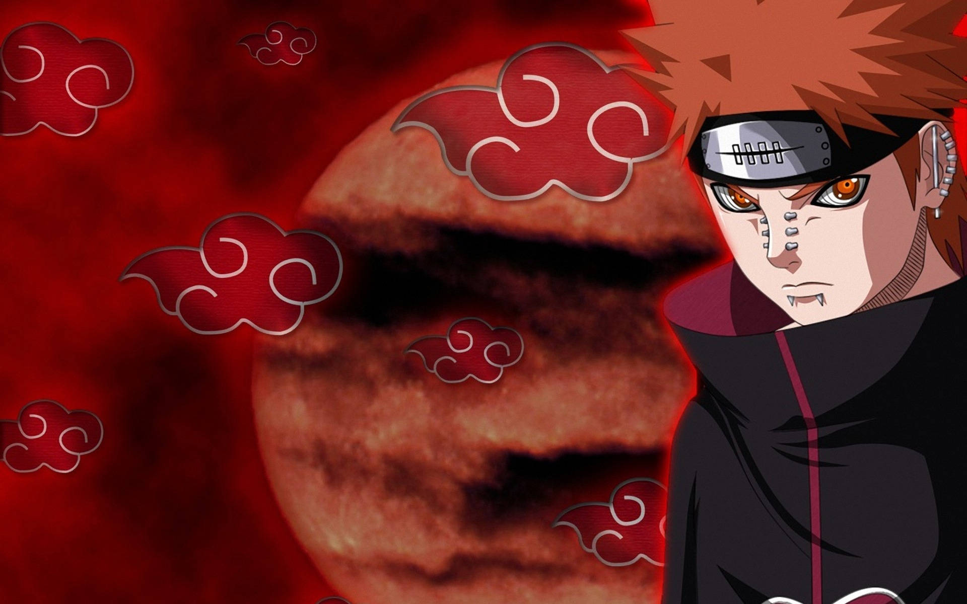 Yahiko Akatsuki Bulutu iPhone Kırmızı Duvar Kağıdı