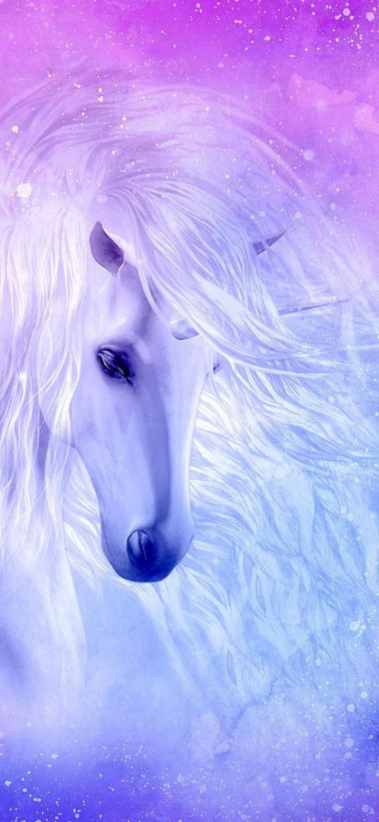 Yakın Çekim Yan Açı Galaksi Unicorn Duvar Kağıdı