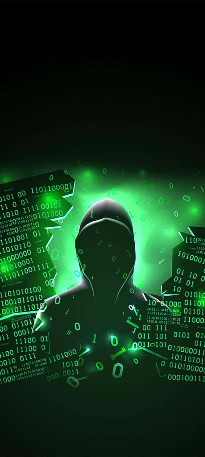 Yalnız Hacker iPhone X Programlama Arkaplanı Duvar Kağıdı