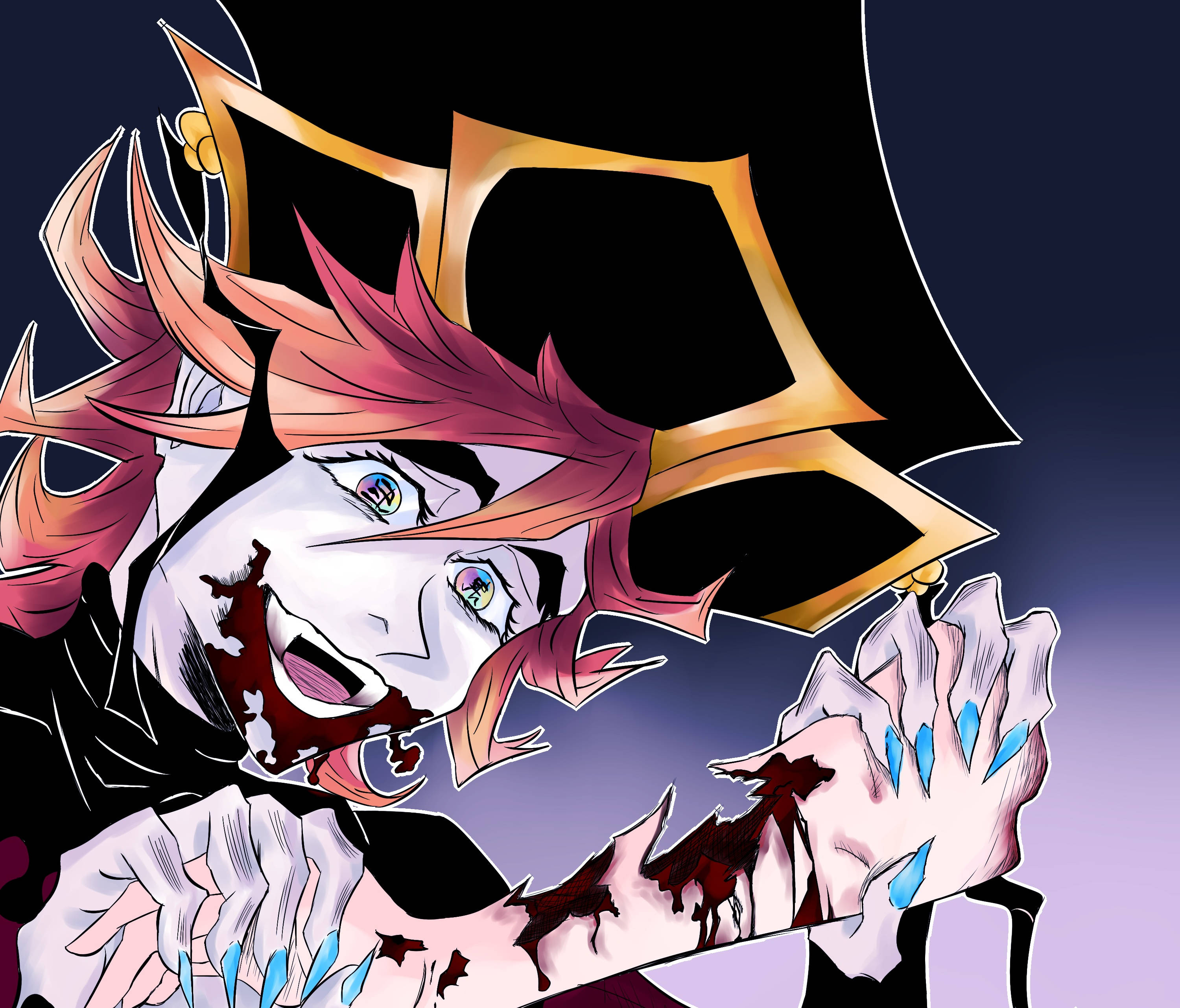 Yaralı Soğuk Demon Slayer Duvar Kağıdı