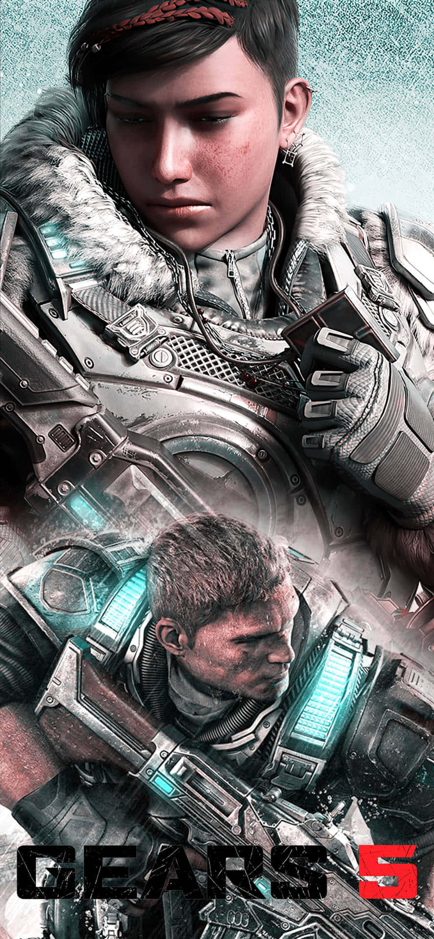 Yaratıcı Poster iPhone XS Gears Of War 5 Arkaplan Duvar Kağıdı