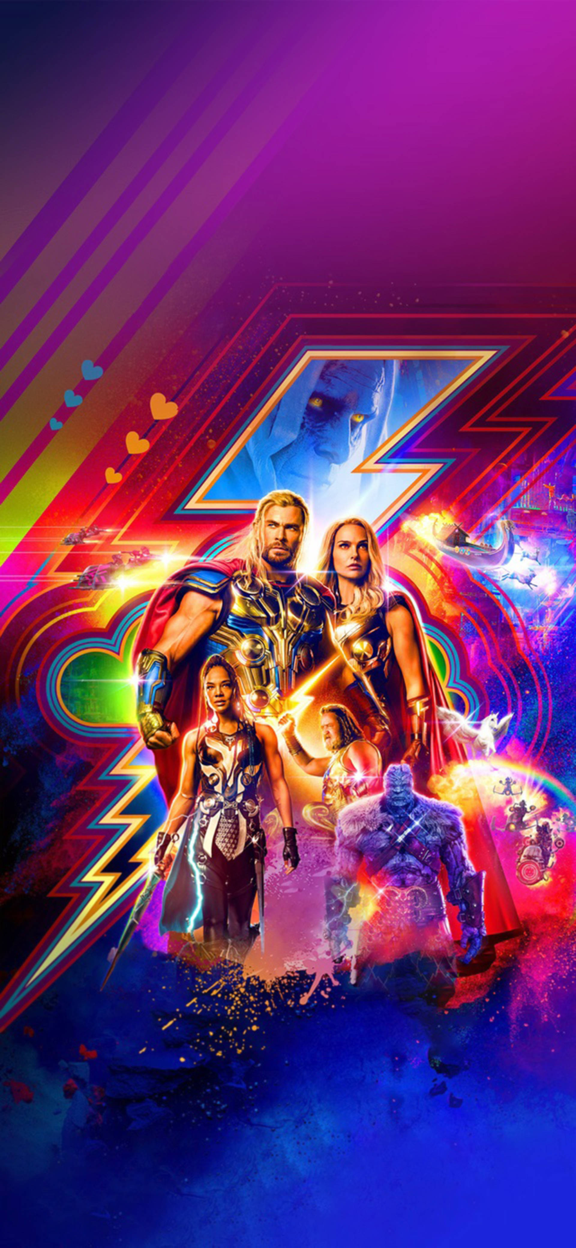 Yaratıcı Thor Love And Thunder Sanatı Duvar Kağıdı