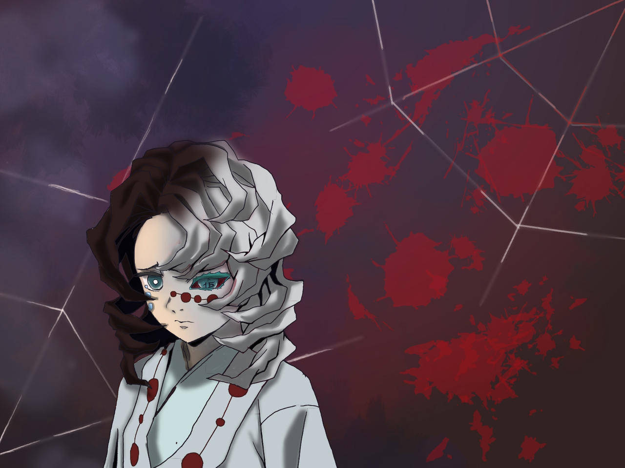Yarı İnsan Yarı Demon Rui Demon Slayer Duvar Kağıdı