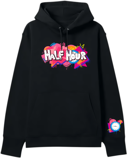 Yarım Saat Hoodie Tasarımı Duvar Kağıdı