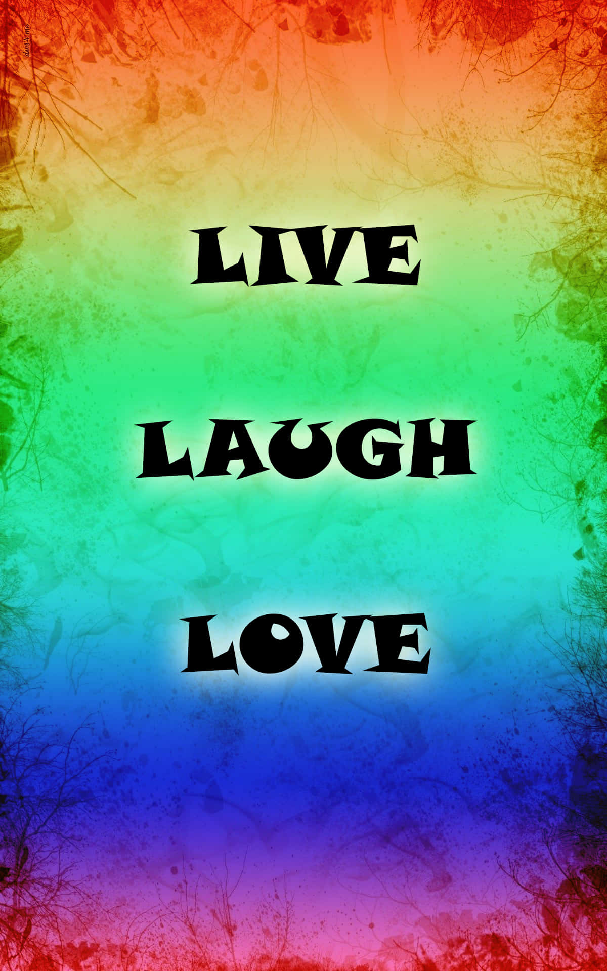 yaşa gül sev - gökkuşağı gökkuşağı Duvar Kağıdı