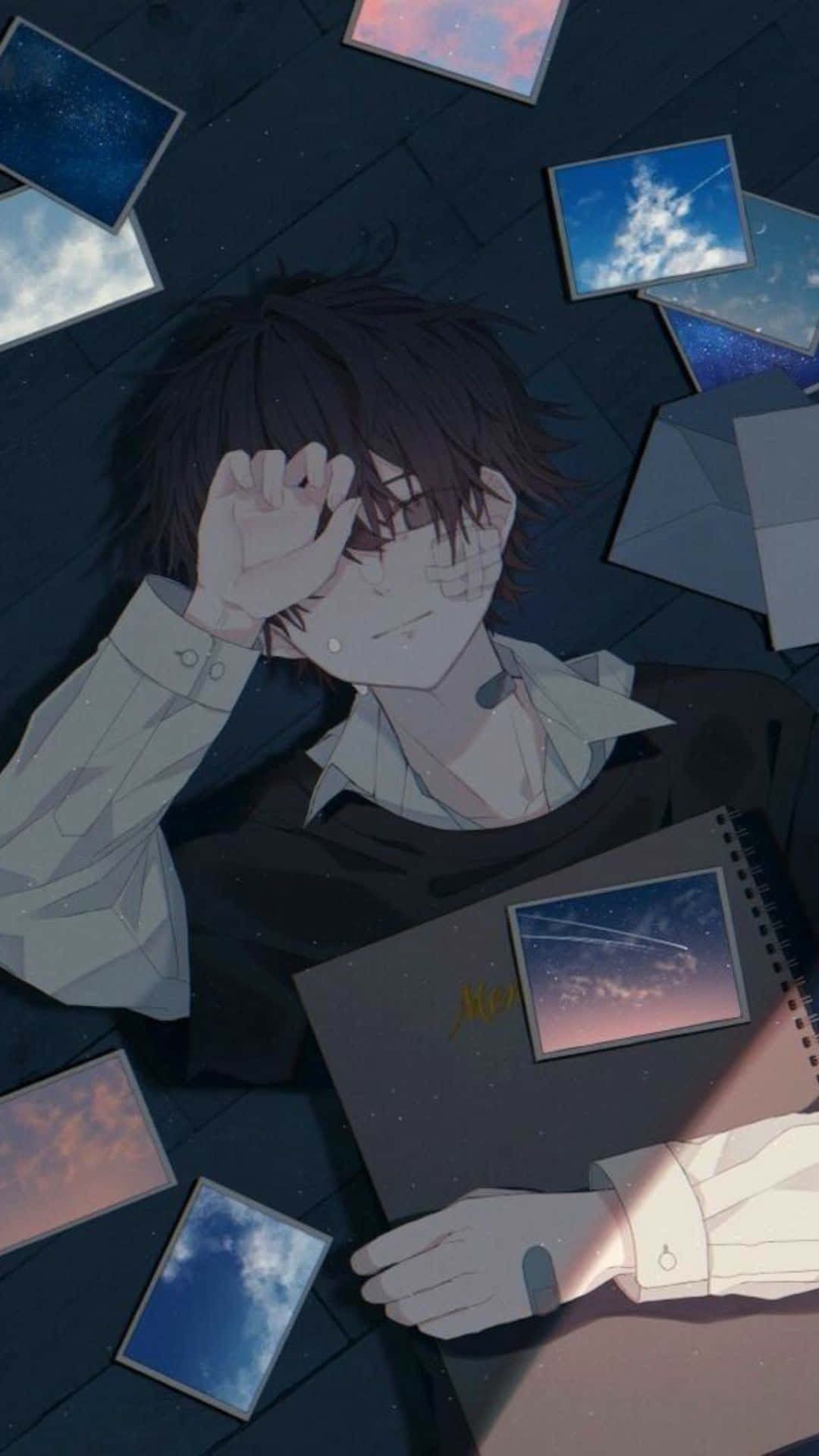 Yatan Çocuk Karanlık Estetik Anime Profil Fotoğrafı Duvar Kağıdı