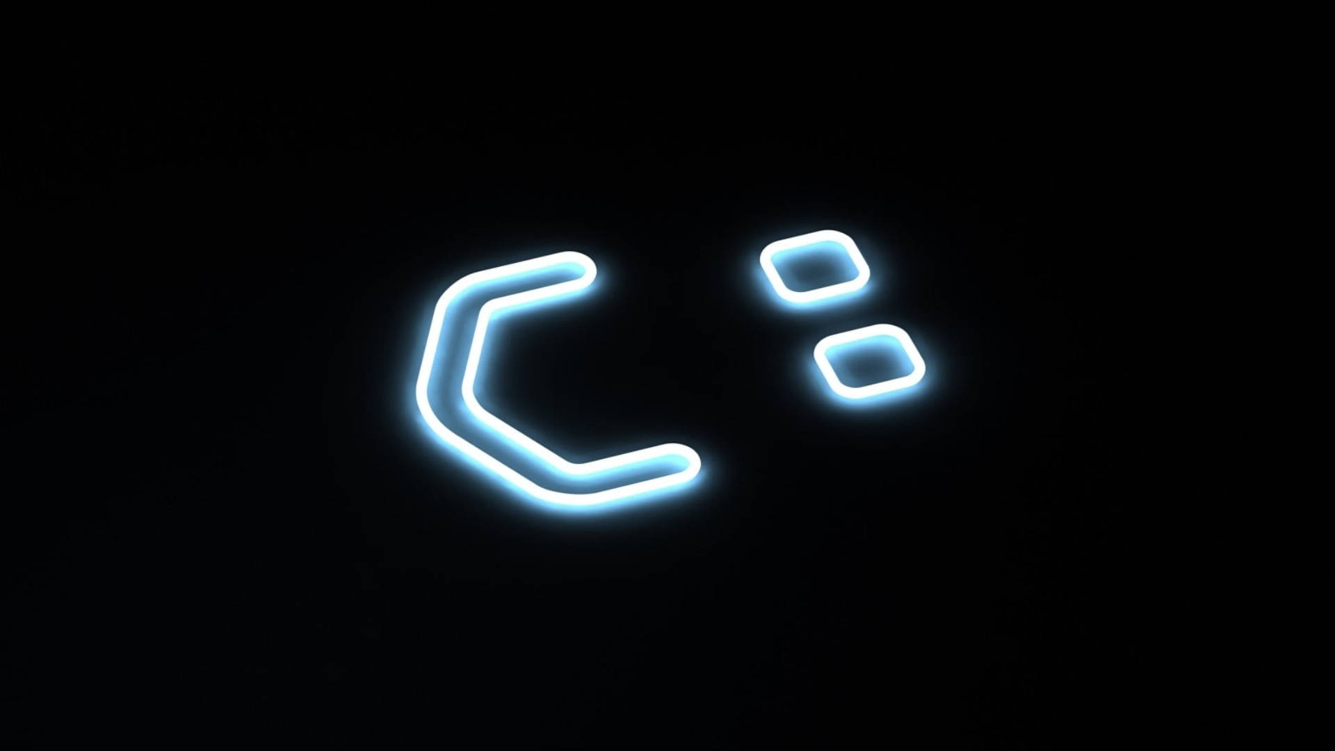 Yatan Neon Gülümseme Duvar Kağıdı