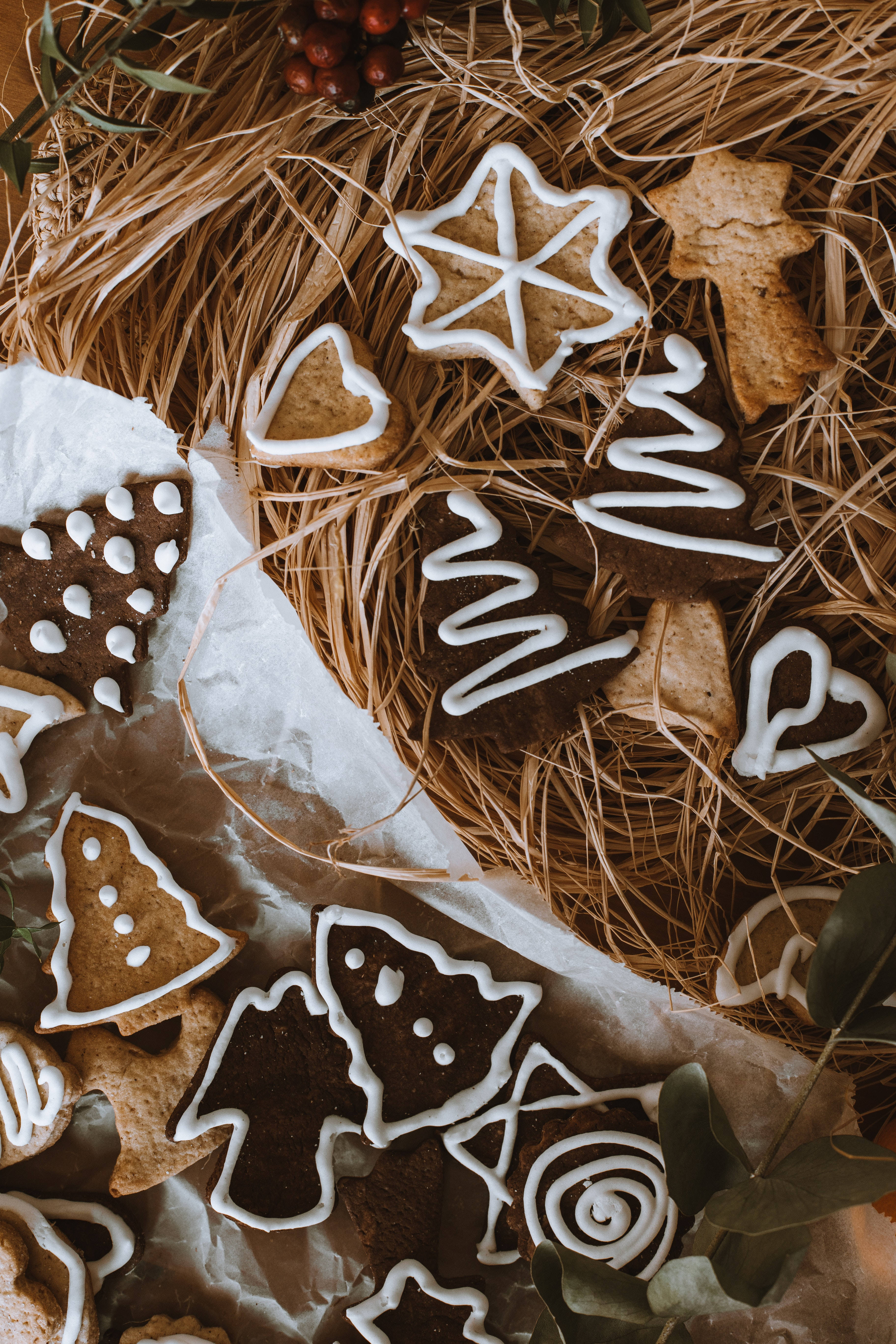 Yemlikteki Keyifli Noel Kurabiyeleri Duvar Kağıdı