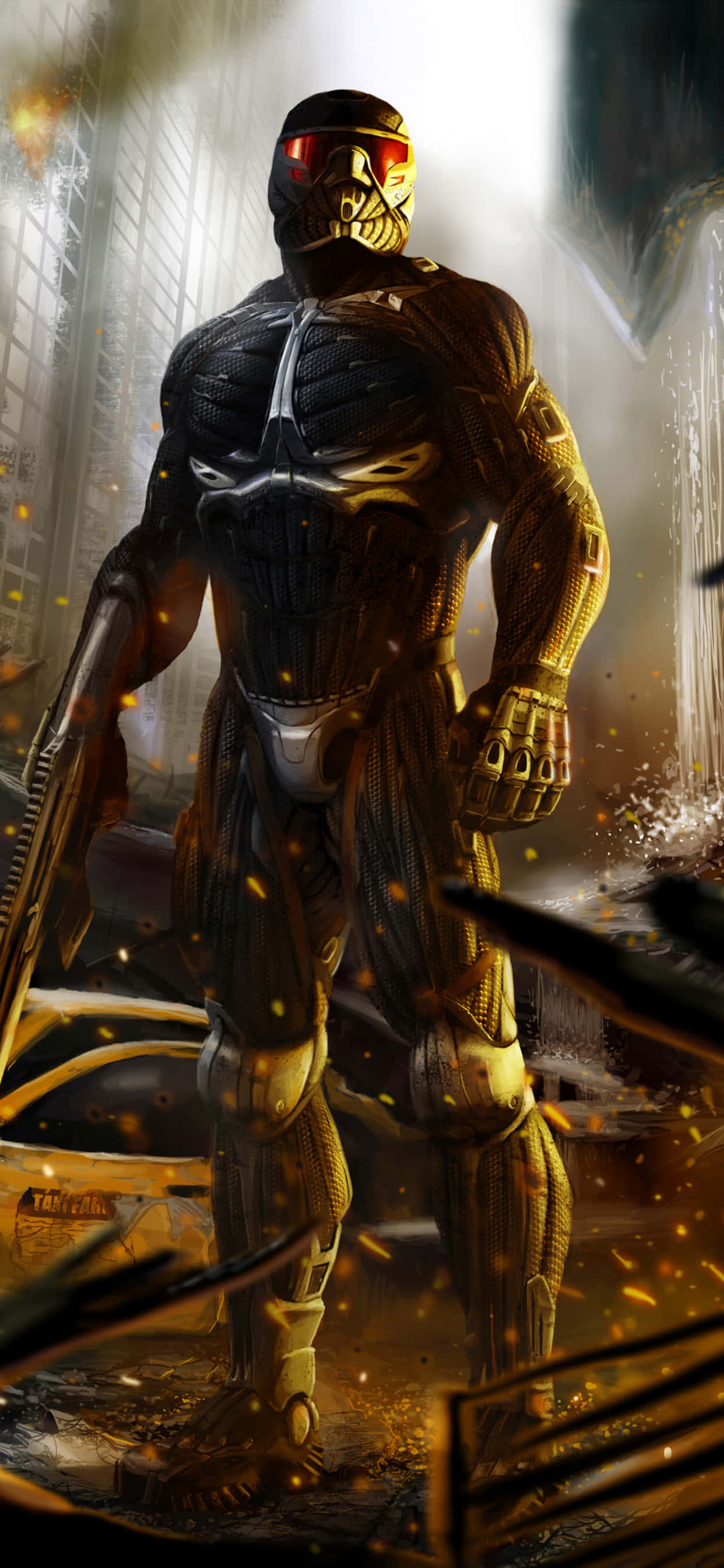 Yeni iPhone Xs Max ile Crysis Warhead'in görsel olarak büyüleyici oyun dünyasına dalın Duvar Kağıdı