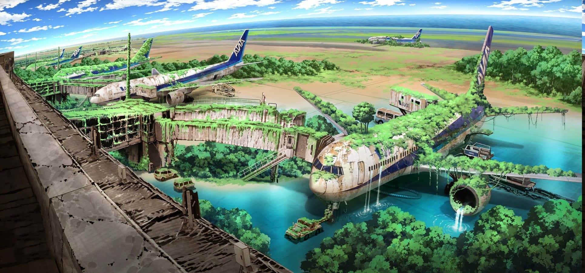 Yenilenen Anime Manzarası Duvar Kağıdı