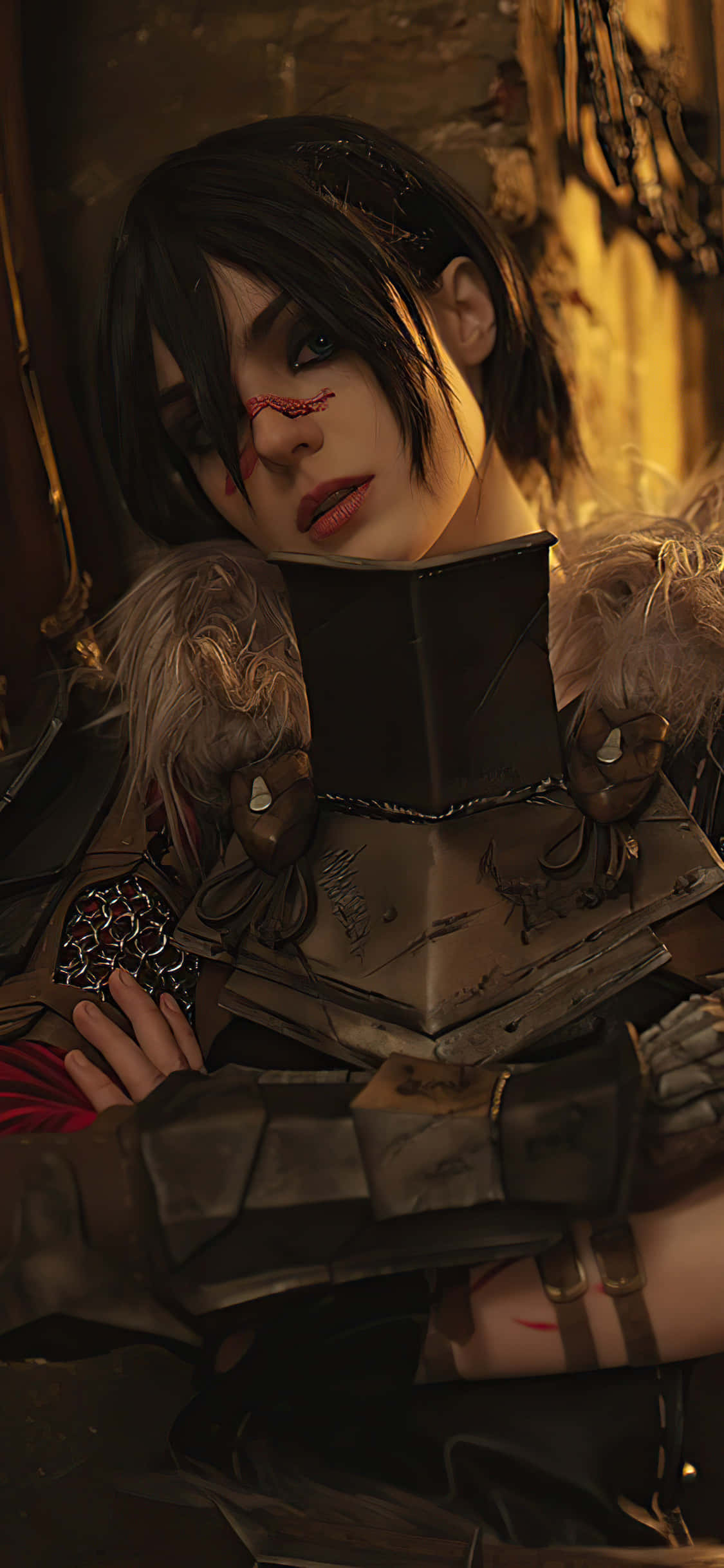 Yenilikçi ve güçlü iPhone Xs'te Dragon Age Inquisition dünyasını keşfedin Duvar Kağıdı