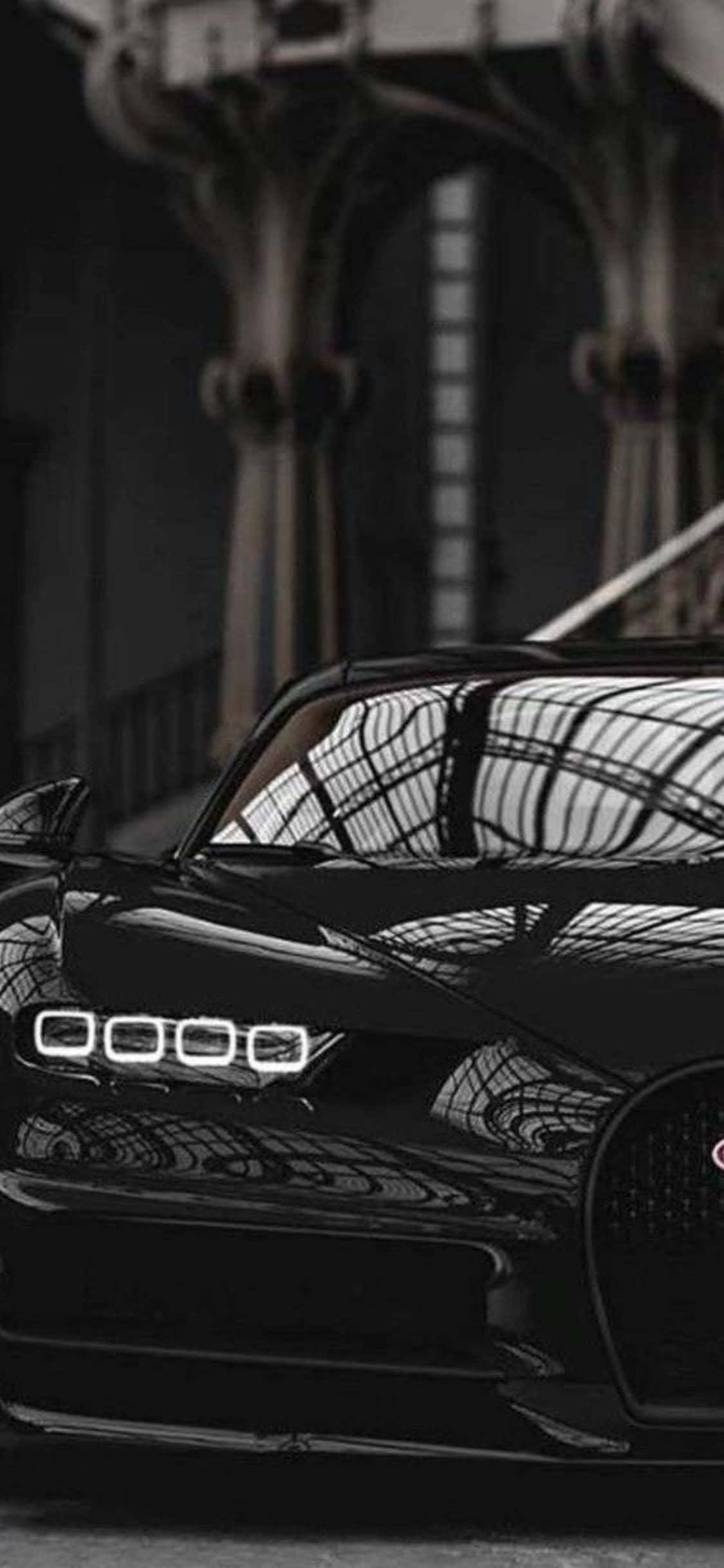 Yepyeni iPhone Xs ve Bugatti Chiron ile hızı deneyimleyin Duvar Kağıdı
