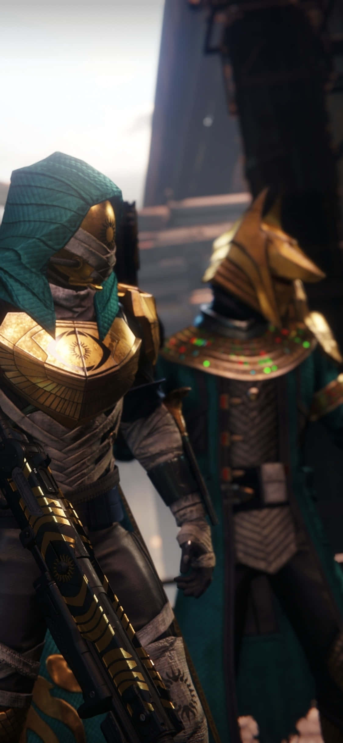 Yepyeni iPhone Xs'te merakla beklenen Destiny 2 oyununu oynayın Duvar Kağıdı