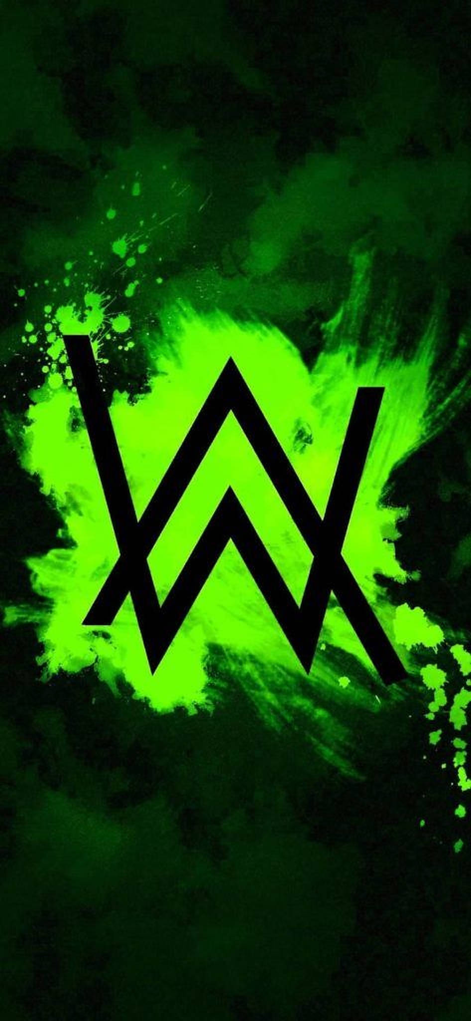 Yeşil Alan Walker Logosu Duvar Kağıdı