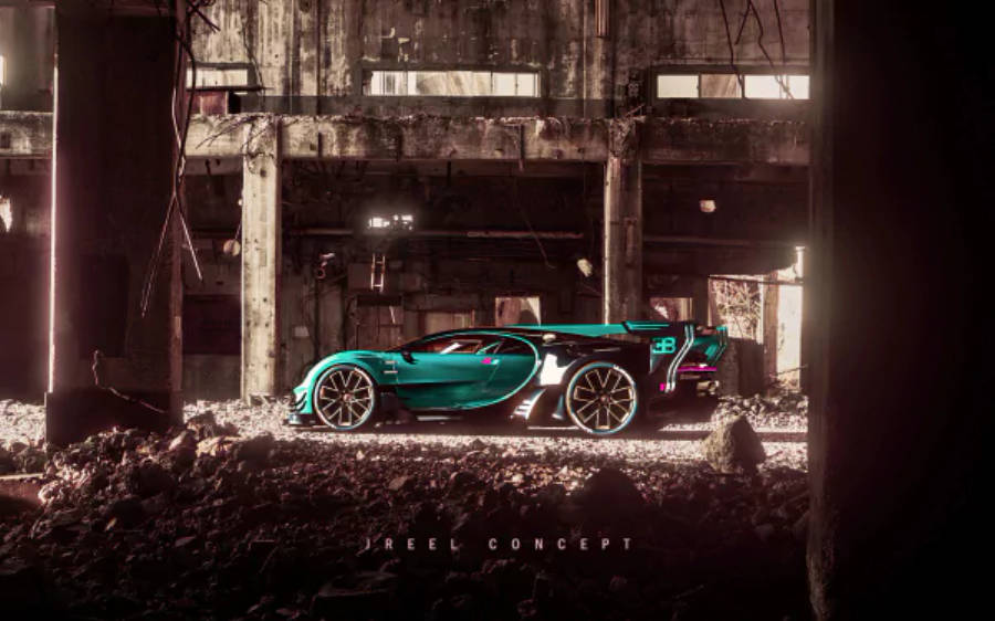 Yeşil Bugatti Chiron 4K Duvar Kağıdı