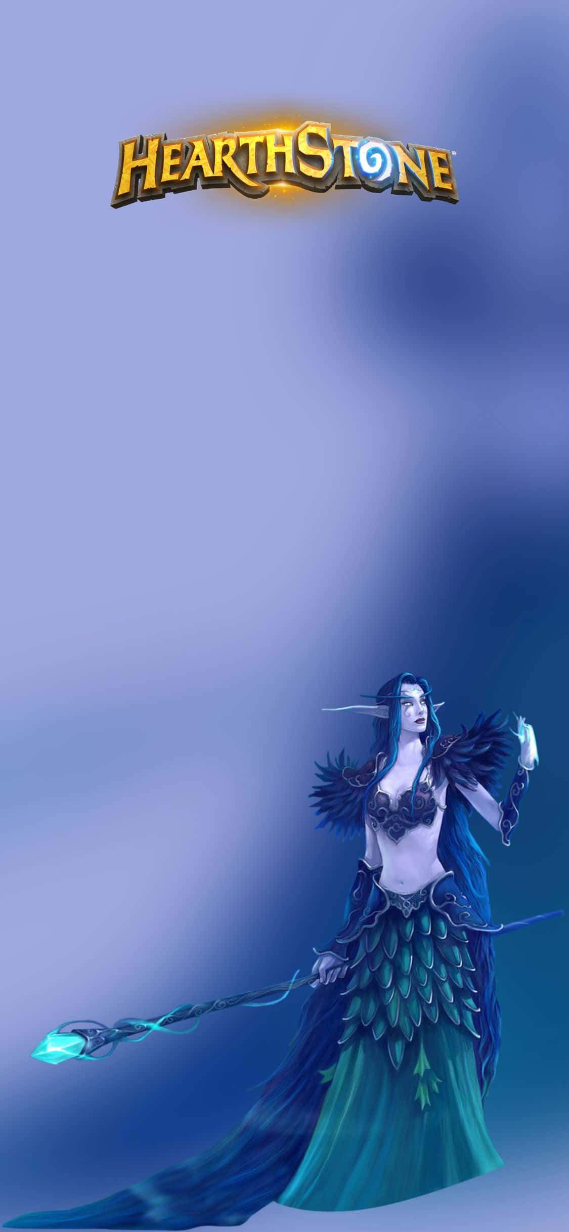Yeşil Gece Elfi iPhone XS Hearthstone Arka Planı Duvar Kağıdı