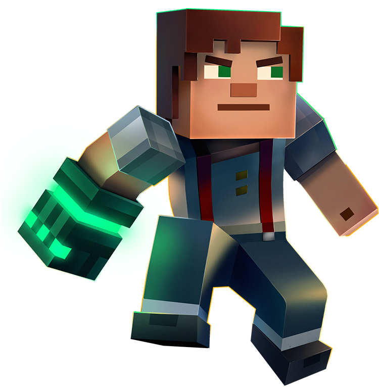 Yeşil Işıltılı Minecraft Karakteri Duvar Kağıdı