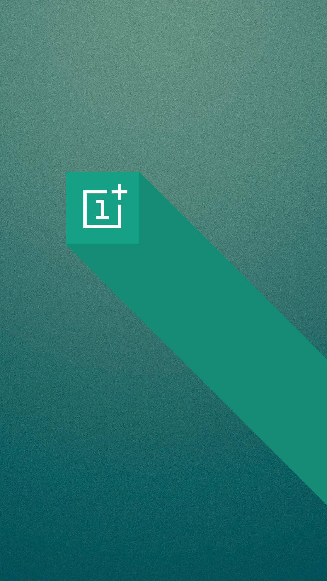 Yeşil Küp Üzerinde OnePlus Logosu Duvar Kağıdı