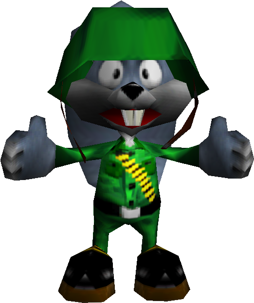 Yeşil Şapkalı ve Ceketli Animasyon Karakteri Duvar Kağıdı