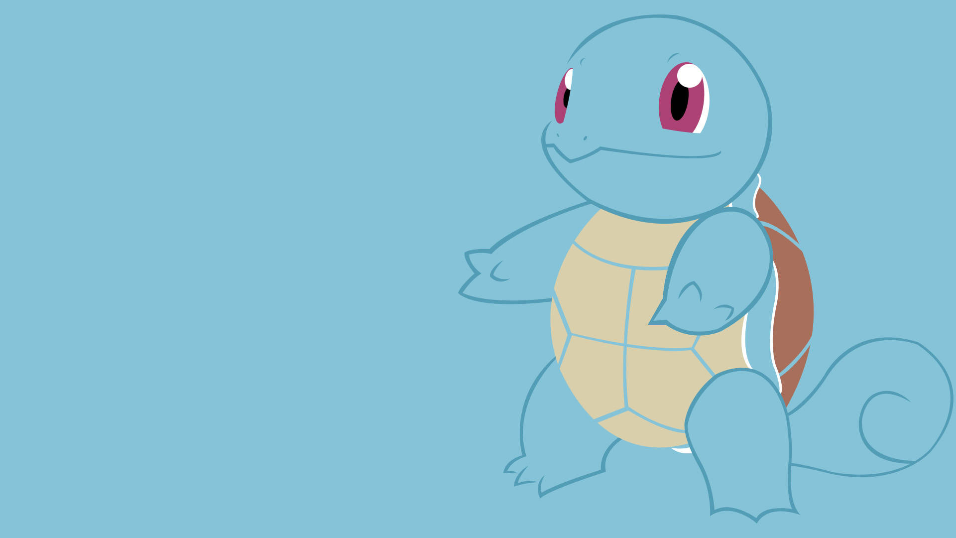 Yeşil Squirtle Havalı Pokemon Duvar Kağıdı