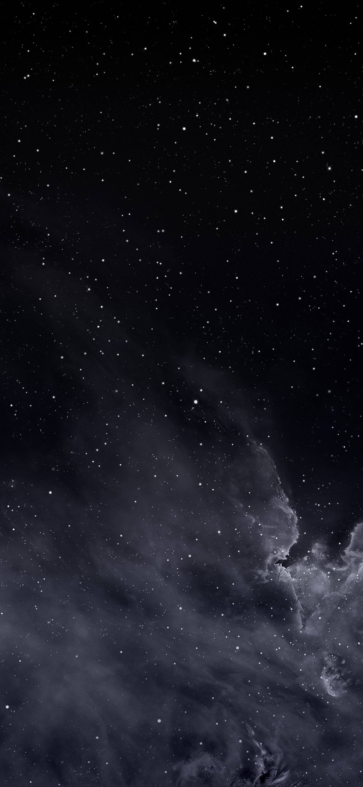 Yıldızlı Gece Gökyüzü Koyu Tema Duvar Kağıdı