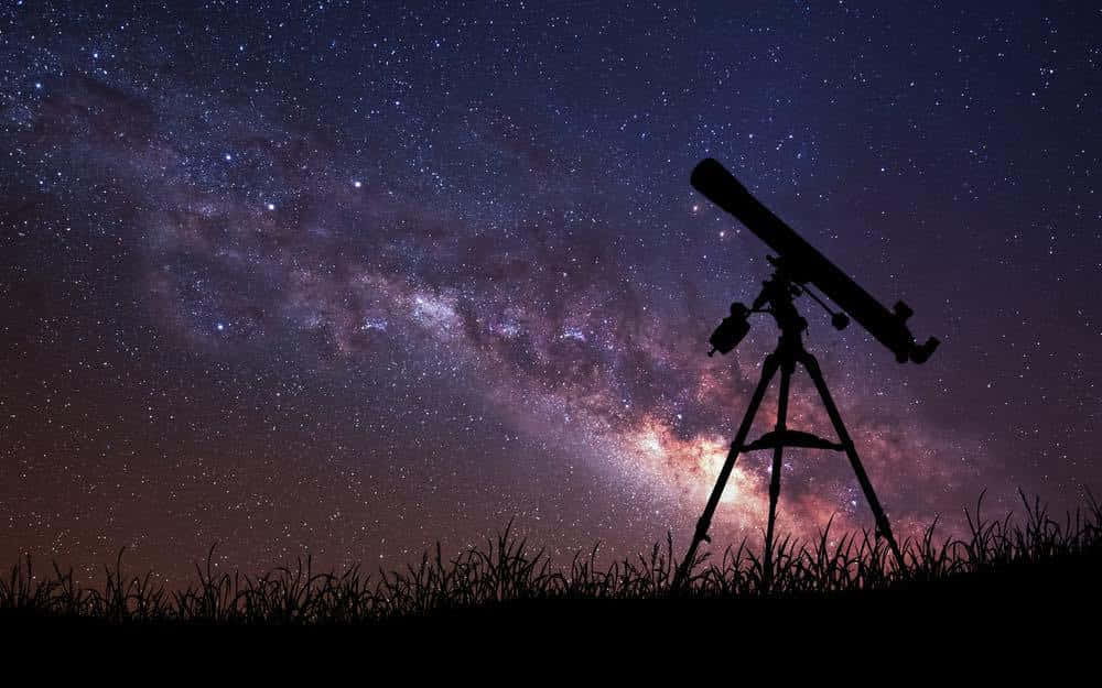 Yıldızlarla dolu gece gökyüzü. Duvar Kağıdı
