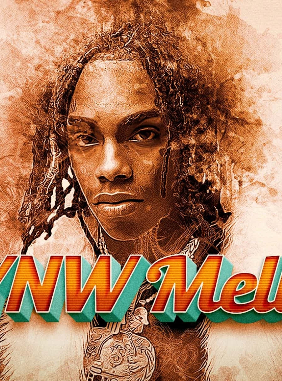 YNW Melly Animasyonlu İllüstrasyon Duvar Kağıdı