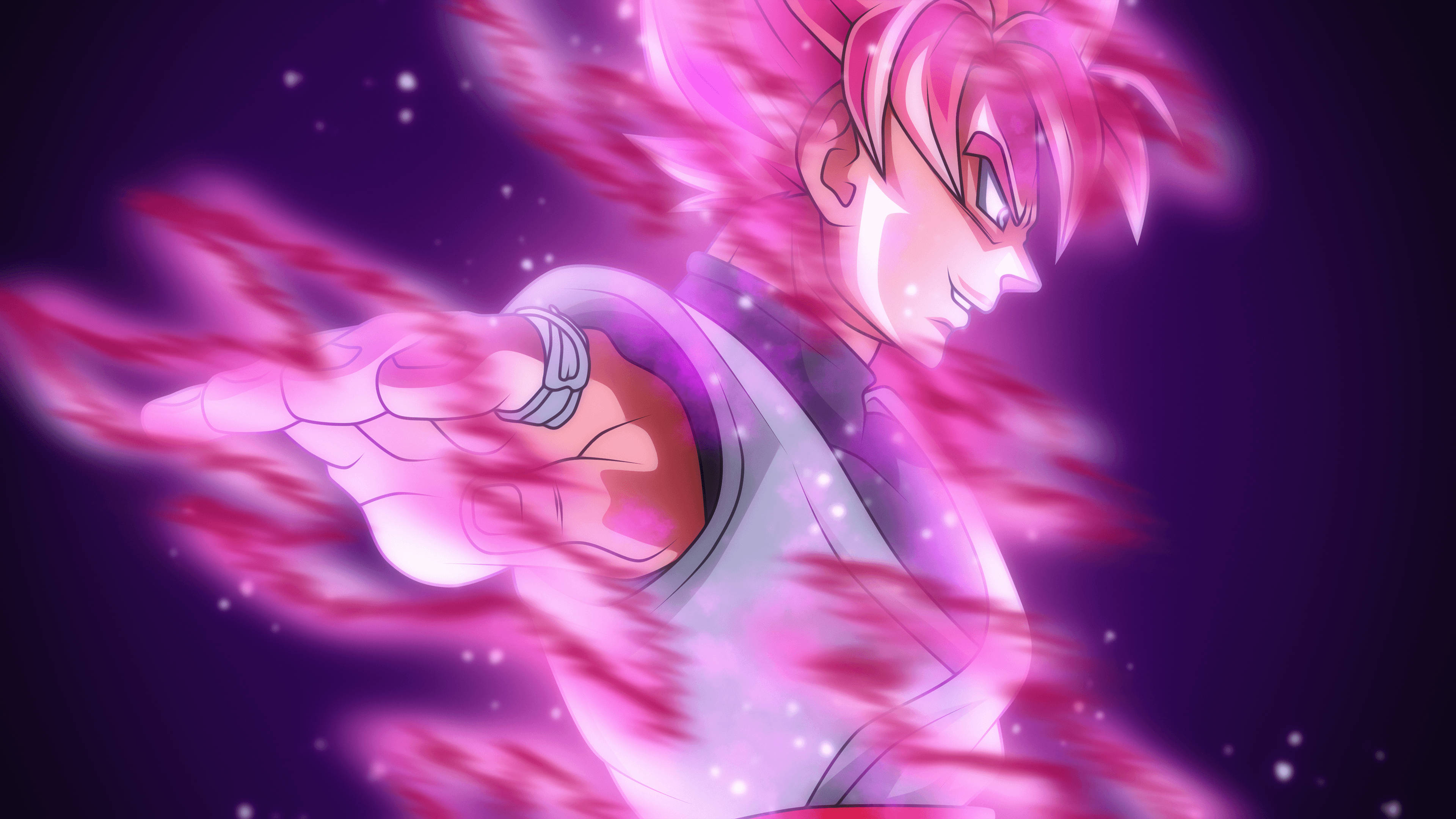 Yoğun Güç - Süper Saiyan Formundaki Siyah Goku Duvar Kağıdı