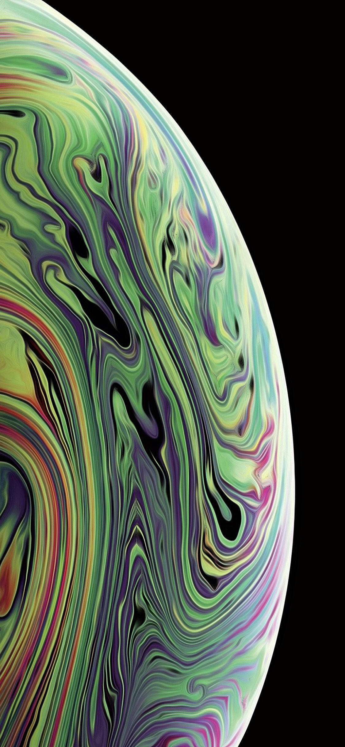 Yoğun Sarı-Yeşil iPhone Xs Duvar Kağıdı