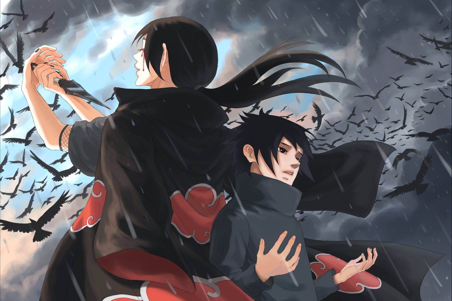 Naruto 4K Uchiha kardeşler duvar kağıdı