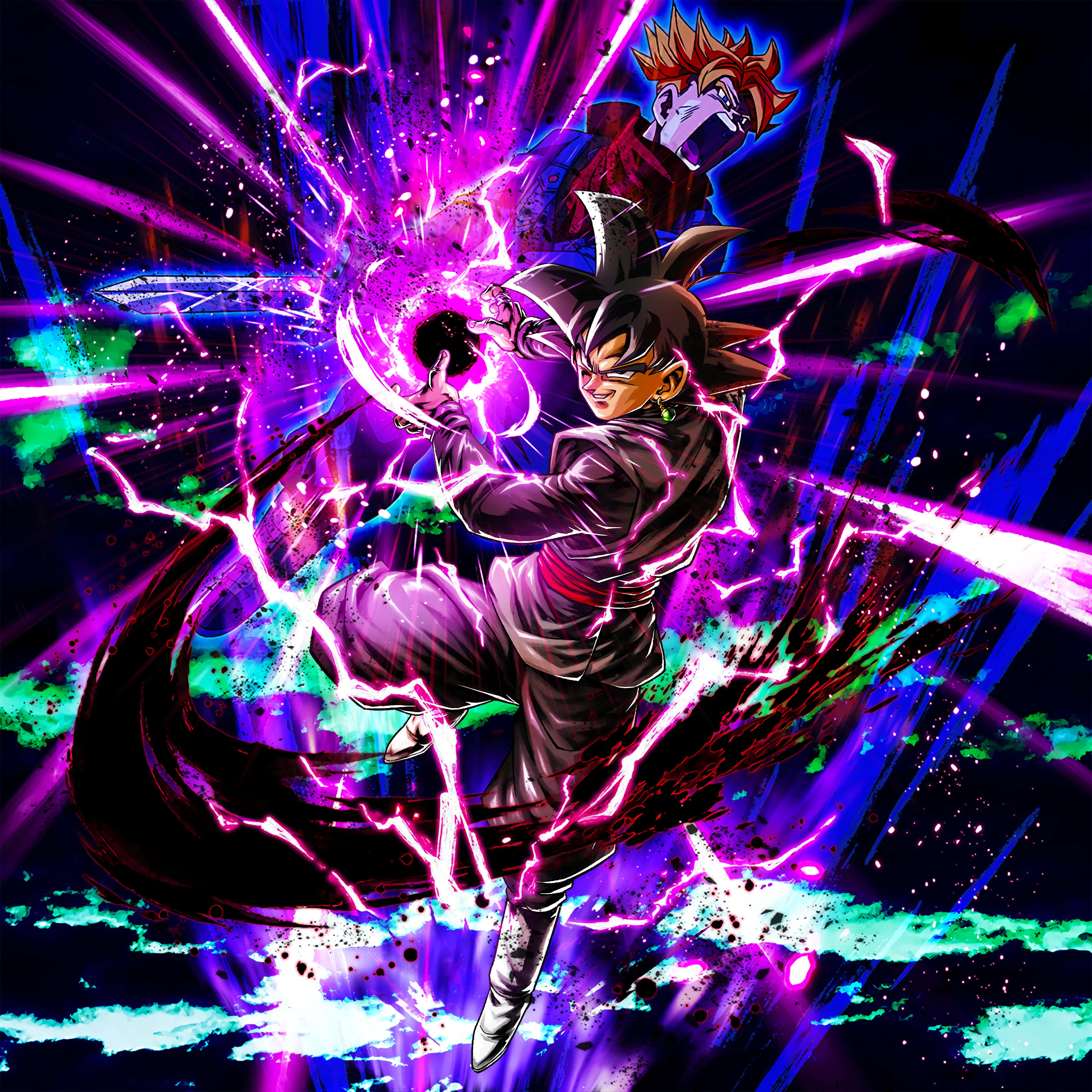 Yoğun Savaş Pozisyonunda Goku Black Duvar Kağıdı