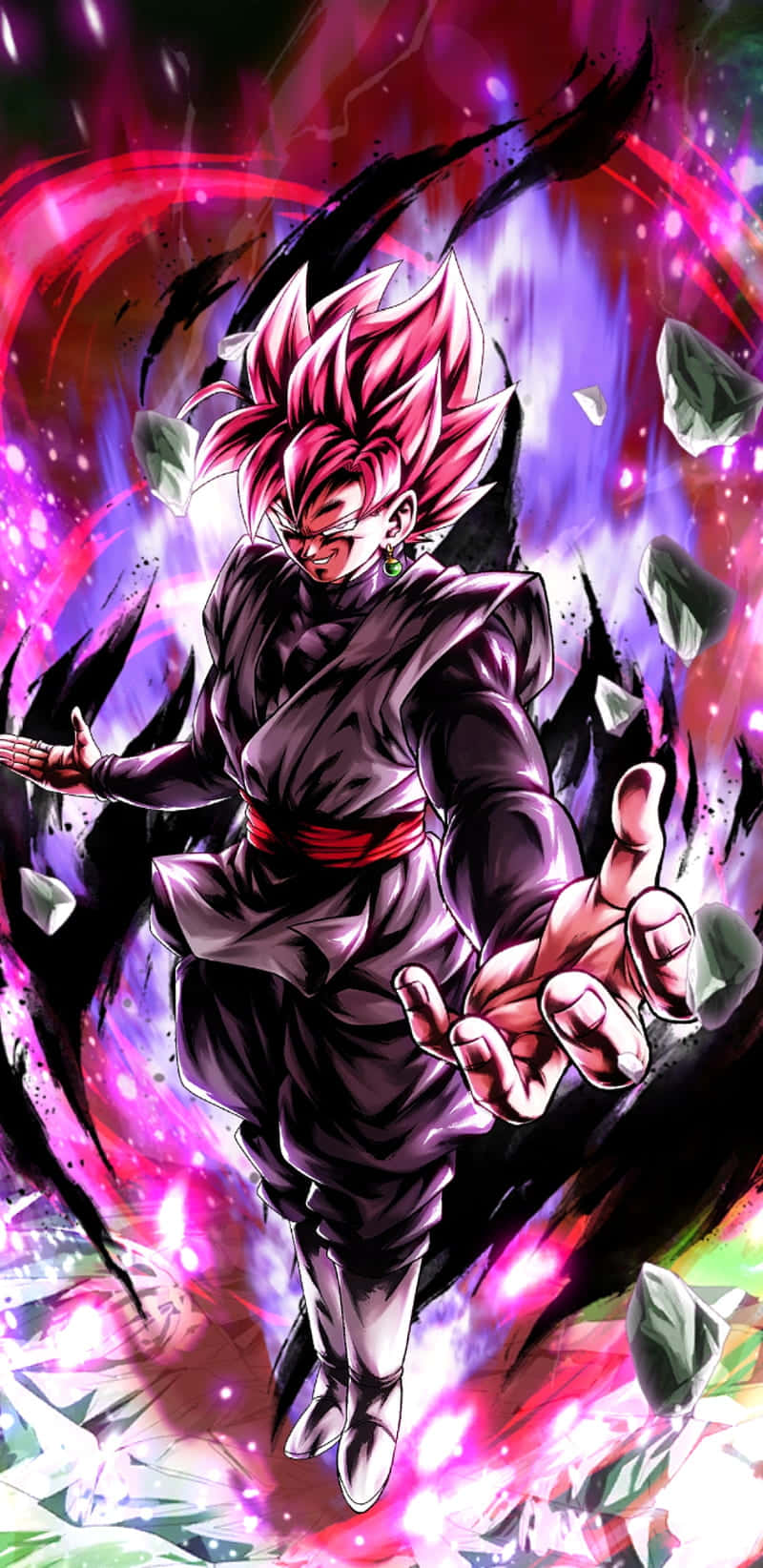 Yoğun ve güçlü Goku Black, vahşi enerjisini serbest bırakıyor Duvar Kağıdı