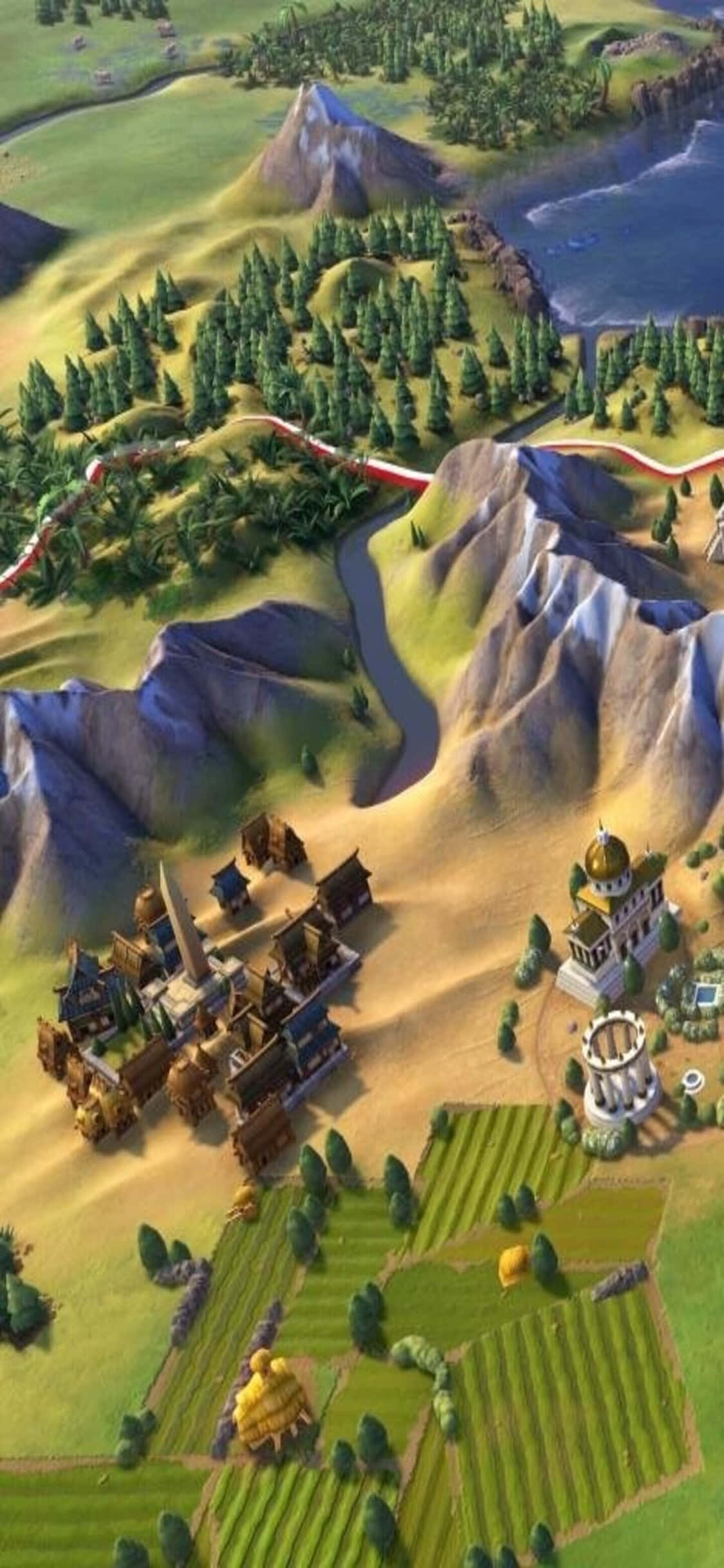 Yolculuk başlıyor – Civilization V ve iPhone X ile olasılıklar dünyasını keşfedin Duvar Kağıdı