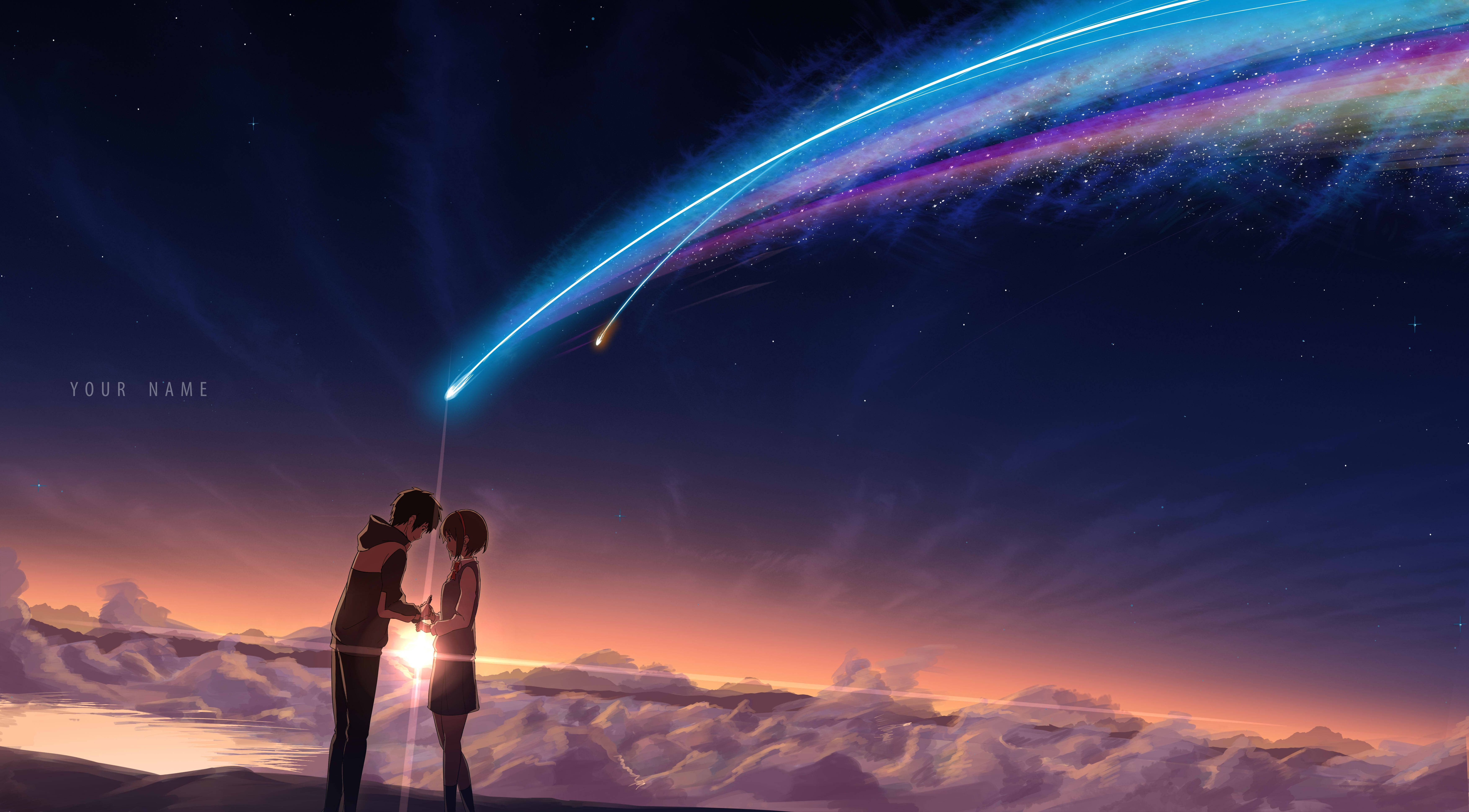 Your Name Anime Tatlı Çift Duvar Kağıdı