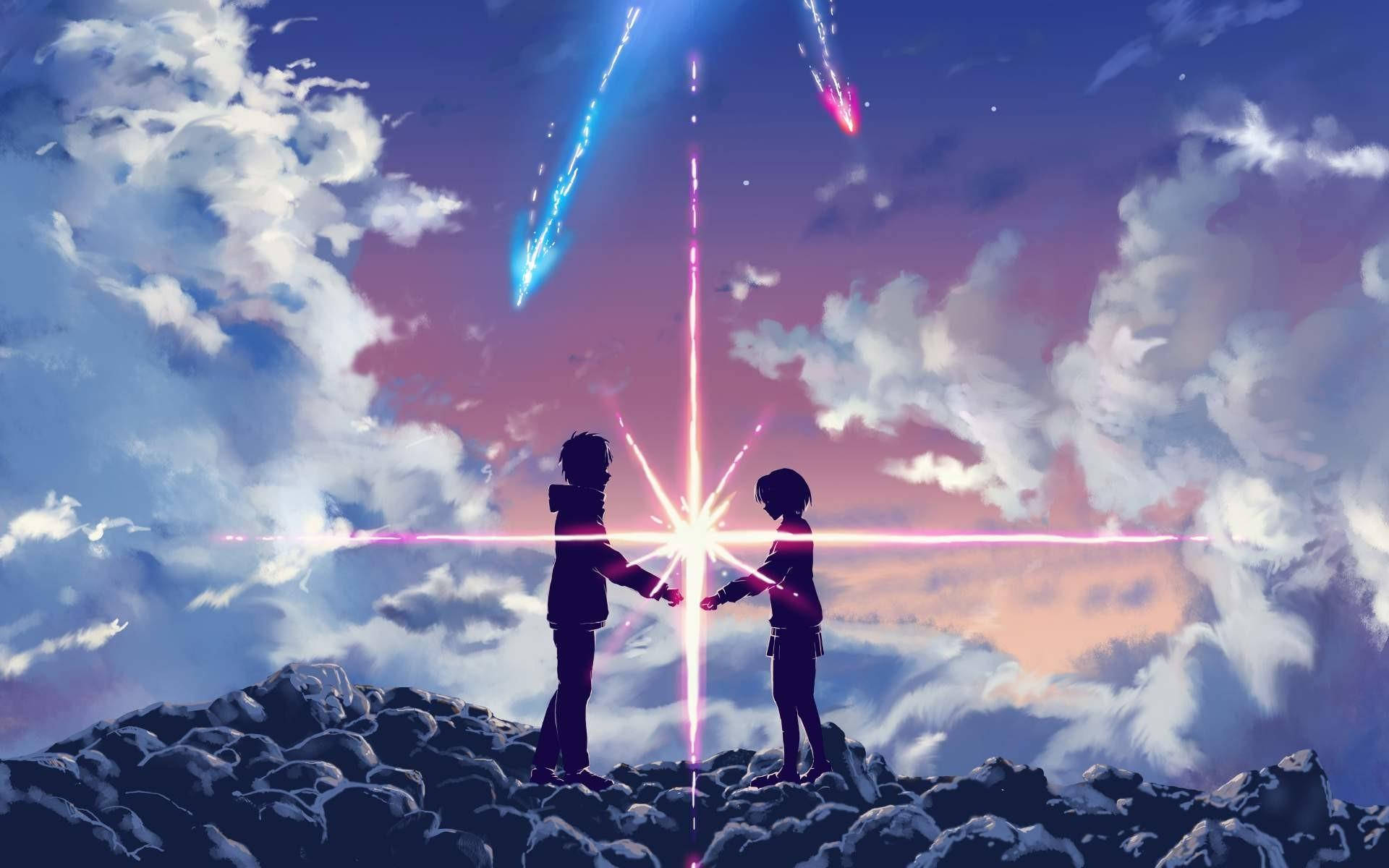 Your Name Estetik Anime Çifti Duvar Kağıdı