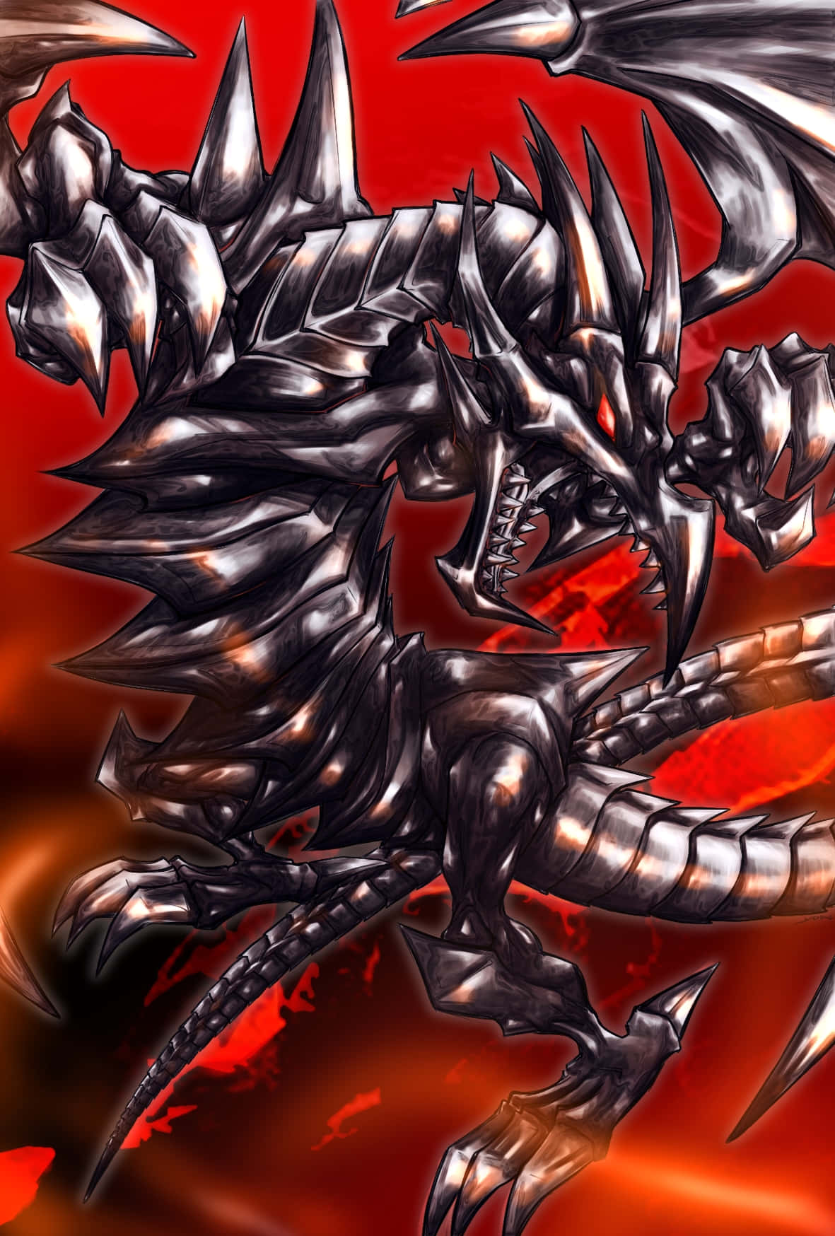 YuGiOh Ejderhaları Güçlerini Gösteriyor Duvar Kağıdı