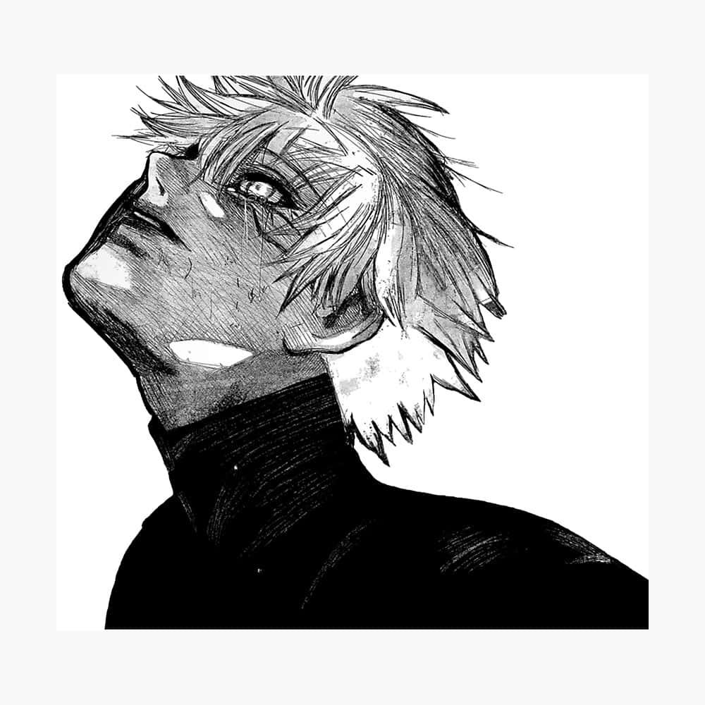 Yukarı Bakan Kaneki Profil Fotoğrafı Duvar Kağıdı