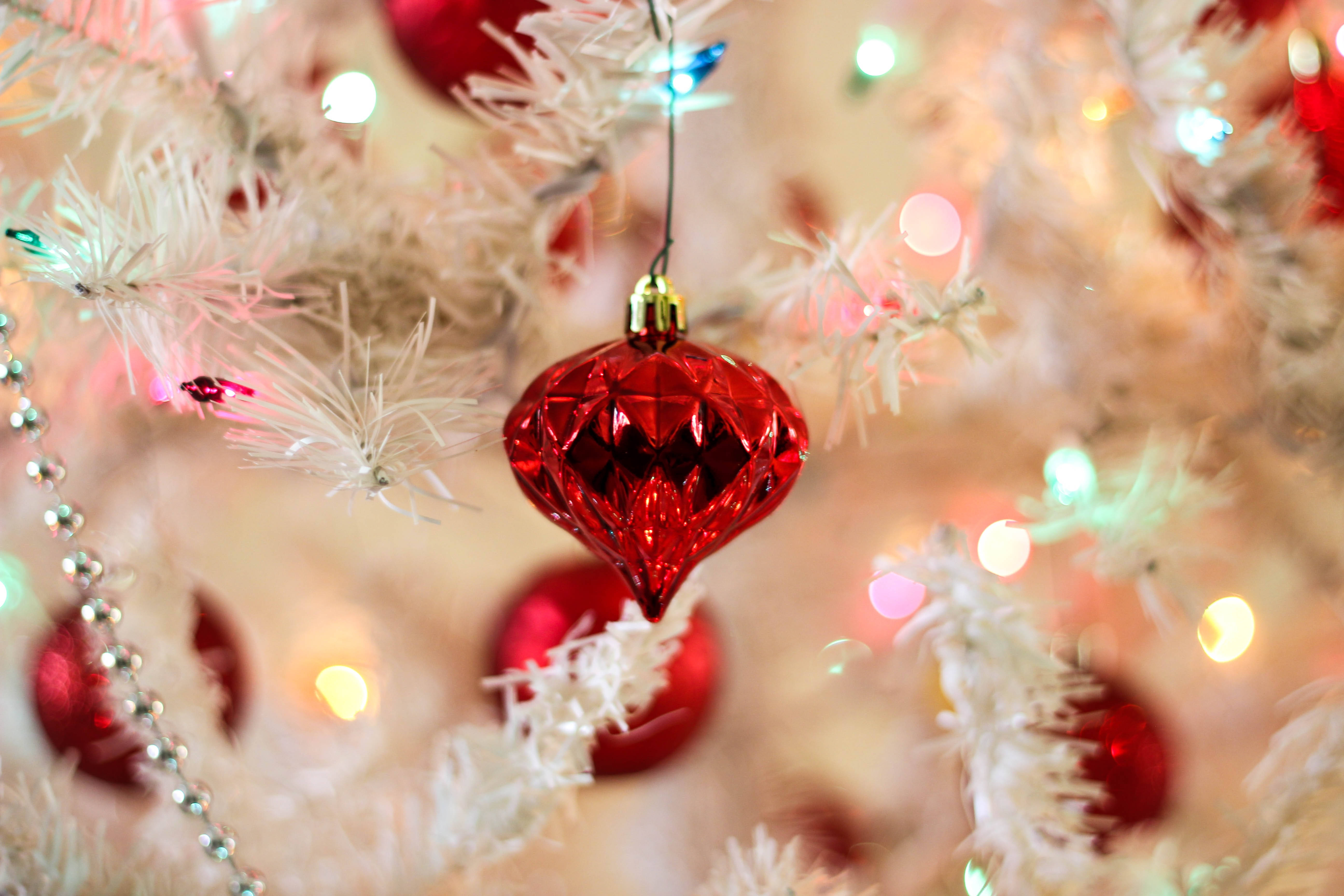 Yüksek Çözünürlüklü Noel Ağacı Işıkları Duvar Kağıdı